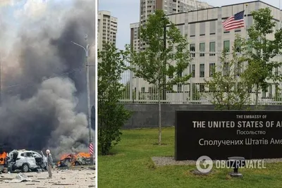 Обломки российской ракеты упали вблизи посольства США в Киеве. Утром  американский посол призвала усилить военную помощь
