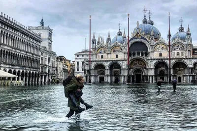 Видео: Венеция ушла под воду – город затоплен на 75%