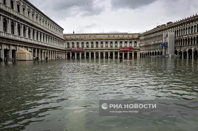Три четверти Венеции затоплено из-за наводнения | Пикабу