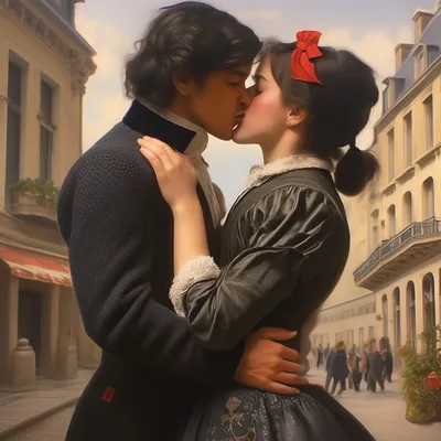 Картина по номерам \"Французский поцелуй\"