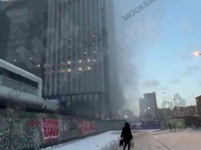 Пожар в «Москва-Сити» 12 февраля, горит башня Moscow Towers