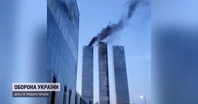 На 67-м этаже строящегося здания комплекса Москва-сити вспыхнул пожар -  Korrespondent.net