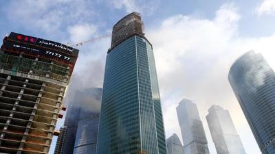В строящейся башне «Москва-Сити» случился пожар — Секрет фирмы