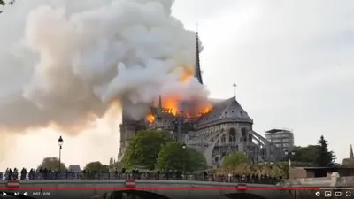 В Париже масштабный пожар в соборе Парижской Богоматери (+фото, видео)