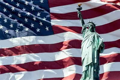 Нашивка флаг США| Купить шеврон флаг на липучке