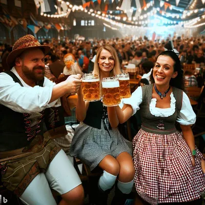 Вечеринка октоберфест фестиваль пива баварский праздник праздник пива  октоберфест в германии | Премиум векторы