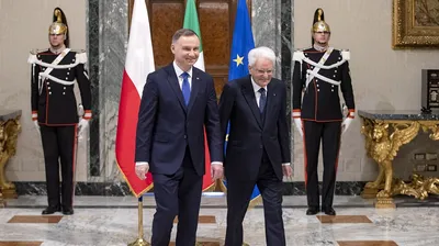Встреча с Президентом Италии Серджо Маттареллой • Президент России