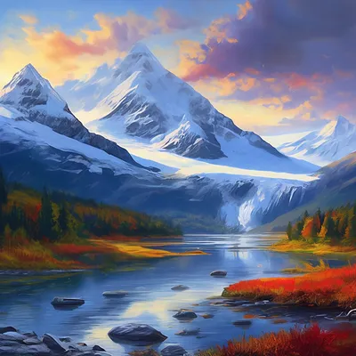 Горы, озера, леса. Аляска