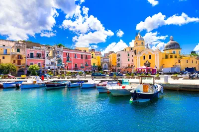 The italian village of Procida, Napoli in Campania, Italy - e-borghi