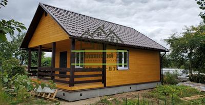 Строительство дома 6х6 из бруса с террасой и мансардой, цена в Красноярске  от компании Проектирование - Строительство с/к Золотой век