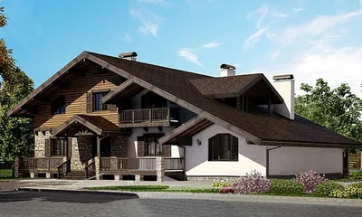 Дом из клееного бруса, проект \"Саксония Лейпциг\" 103 м² — построен в  Германии в 2023 г.