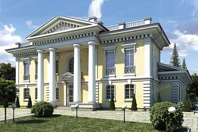 Проект двухэтажного дом в классическом итальянском стиле в пригороде Одессы