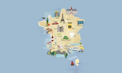 Регионы Франции. Столицы и главные города
