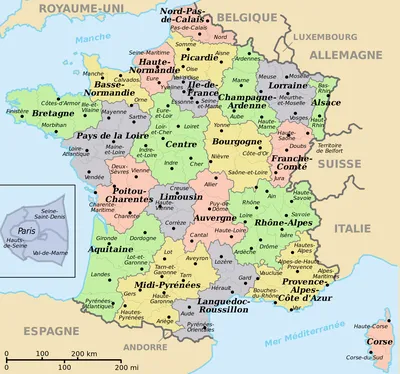 Карта виноделен, сорта вина и особенности виноделия Франции.