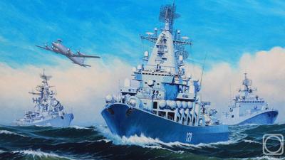 Последнее фото флагмана 'Москва' / Вторжение в Украину 2022 :: политика :: ракетный  крейсер \"Москва\" :: трактор - JoyReactor