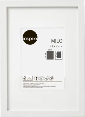 Рамка Inspire «Milo», 21x29.7 см, цвет белый по цене 283 ₽/шт. купить в  Москве в интернет-магазине Леруа Мерлен