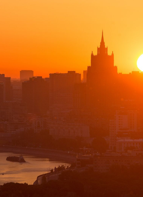 Сегодняшний рассвет в Москве | Пикабу