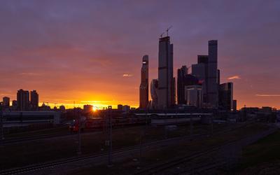 Рассвет в Москве | Пикабу