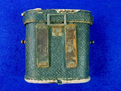 Emil Busch Rathenow Antique WWI Field Binoculars w Leather Case - Ruby Lane