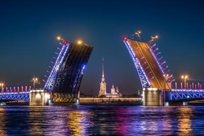 Разводные мосты Петербурга Дворцовый …» — создано в Шедевруме