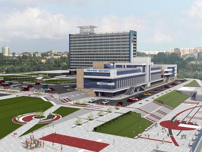 Здание бизнес-центра «Речной вокзал» | Архитектура Новосибирска