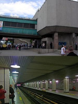 Станция метро Речной вокзал в Новосибирске
