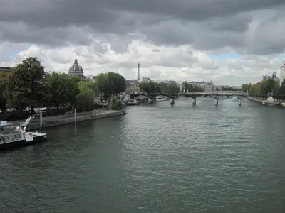Река сена Париж фото