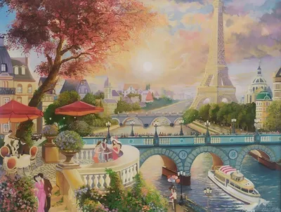 Франция, Париж,река Сена, с видом …» — создано в Шедевруме