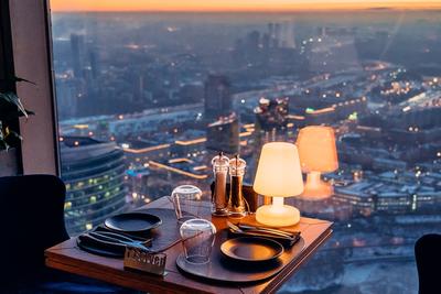 Ресторан в Москва-Сити на 89 этаже 🍸 Ресторан с панорамным видом 360° в  Москве в Башне «Федерация» 🍇