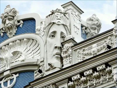 Рижский югендстиль: какофония образов на фасадах / Travel.ru / Чудеса света