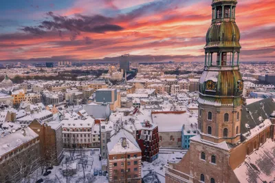 Зимняя Рига, Латвия | Пикабу