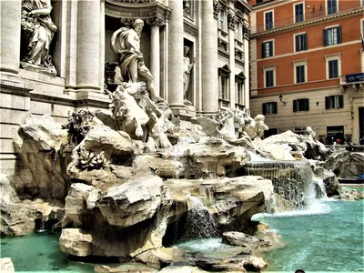 Фонтан Треви В Риме Стоковые Фотографии | FreeImages
