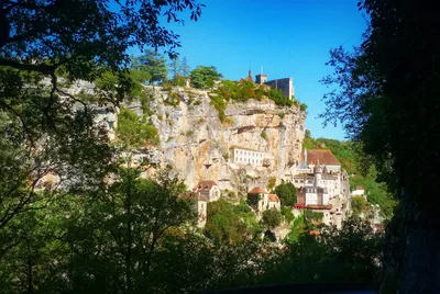 View of Rocamadour, France