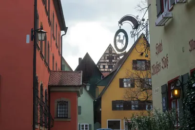 Динкельсбуль бавария. романтическая дорога красивый город в Германии  Стоковое Фото - изображение насчитывающей строб, красивейшее: 276680594
