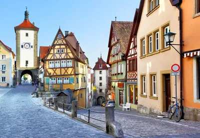 Ротенбург, Германия стоковое изображение. изображение насчитывающей фонтан  - 152724665