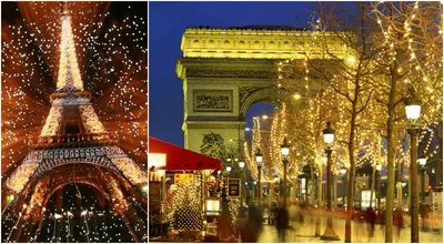 Париж на Рождественские праздники (ФОТО)