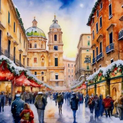 Колизей и Рождественская ёлка в Риме, Италия стоковое фото ©bukki88 74291189