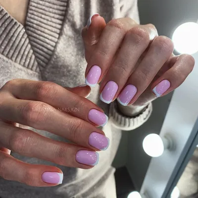 2019 Маникюр розовый френч 35 фото дизайна ногтей | Дизайнерские ногти,  Квадратные ногти, Красивые ногти