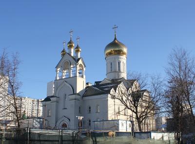 Москва Рублево Церковь Иконы Божией Матери Неувядаемый Цвет Фотография