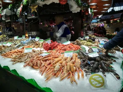 Колоритный рынок в Барселоне (24 фото) » Невседома