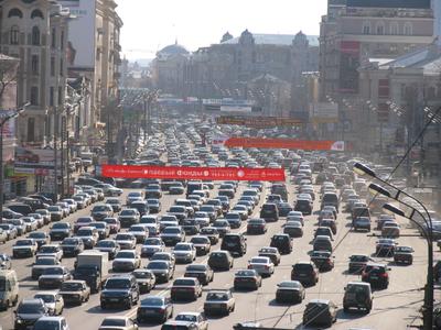 Вечерняя Москва , Садовое кольцо. Photographer Larisa Duka