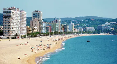 modern Spanish city beach S'Agaro , Girona, Spain Stock Photo - Alamy