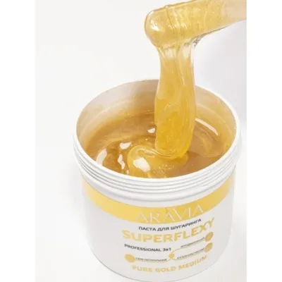 Сахарная паста для шугаринга «Superflexy Pure Gold», Aravia: купить в  Москве по низкой цене