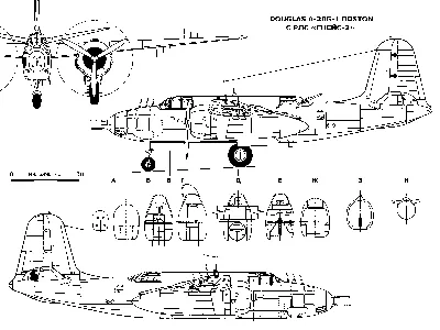 Модель бомбардировщика Бостон А-20 - Моделлмикс модели в масштабе