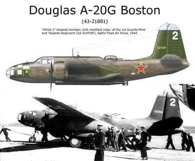 A-20 \"Havoc/Boston\", Бомбардировщик фирмы Douglas | Энциклопедия военной  техники