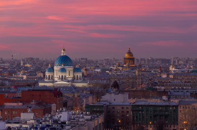 Санкт-Петербург с высоты птичьего …» — создано в Шедевруме