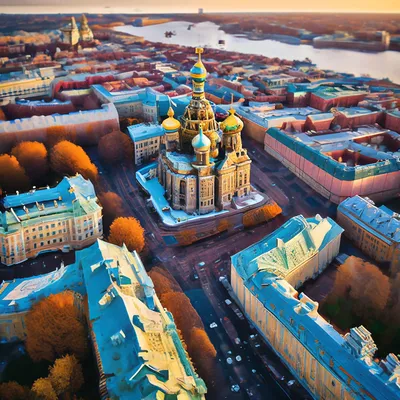 Санкт-Петербург, вид сверху | Пикабу