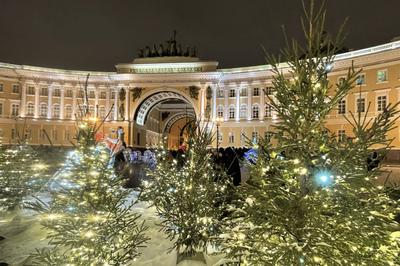 Санкт Петербург Новогодний Фото фотографии