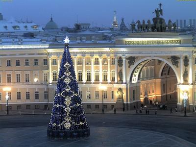 Ночной новогодний Санкт-Петербург в …» — создано в Шедевруме