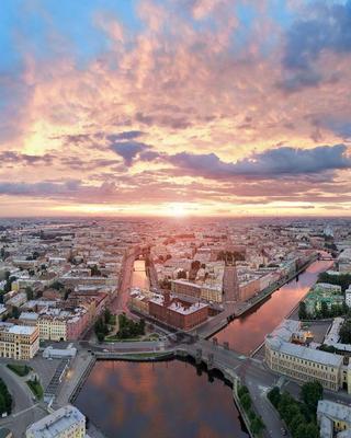 Санкт-Петербург с высоты птичьего …» — создано в Шедевруме